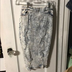 Jean Pencil Skirt